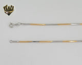 (1-5001) Gold Laminate - 2mm Snake Link Two Tones Chain - BGO