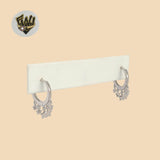 (2-4205) 925 Sterling Silver - Small Star Huggies.