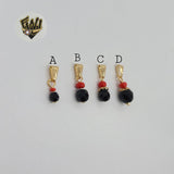 (1-2331) Gold Laminate - Azabache Pendants - BGF