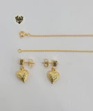 (1-6402) Gold Laminate- Heart Set - BGF - Fantasy World Jewelry
