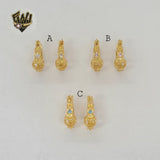 (1-2619) Laminado Oro - Aros Corazón Zircon - BGO