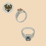 (2-5104) 925 Sterling Silver - Zircon Ring - Fantasy World Jewelry