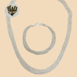 (2-66114) 925 Sterling Silver - 3mm Alternative Link Set. - Fantasy World Jewelry