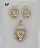 (1-6253) Gold Laminate-Two Tone  Set - BGO - Fantasy World Jewelry