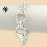 (2-0722) 925 Sterling Silver - 6mm Bangle with Design - 2.1/2" - Fantasy World Jewelry
