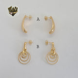 (1-1207) Laminado Oro - Aretes Gruesos - BGF