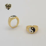 (1-3034-4) Laminado de Oro - Anillo Yin y Yang - BGO