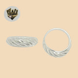 (2-5004) 925 Sterling Silver - Dome Ring - Fantasy World Jewelry