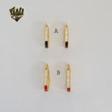 (1-2730) Gold Laminate Hoops - BGO