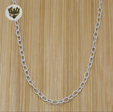 (sv-rl-01) 925 Sterling Silver - Alternative Rolo Link Chain. - Fantasy World Jewelry