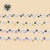 (2-0347) 925 Sterling Silver - 9mm Zircon Bracelet. - Fantasy World Jewelry
