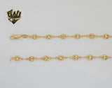 (1-1573) Gold Laminate - 5.5mm Hollow Puff Link Chain - BGF