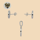 (2-6328) 925 Sterling Silver - Zircon Set. - Fantasy World Jewelry