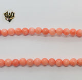 (MBEAD-87) 6mm Coral Beads - Fantasy World Jewelry