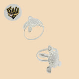 (2-5029) 925 Sterling Silver - Turtle Ring - Fantasy World Jewelry