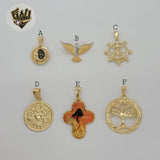 (1-2245-1) Gold Laminate Pendants - BGF