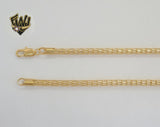 (1-1750-1) Gold Laminate - 4mm Round Mesh Link Chain - BGF