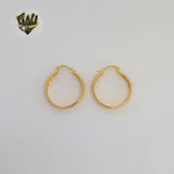 (1-2701-2) Gold Laminate - Flower Hoops - BGO