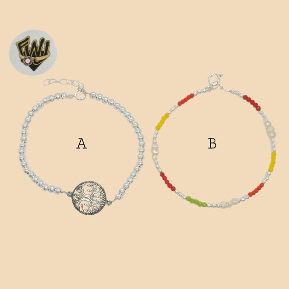 (2-0375) 925 Sterling Silver - 2.5mm Balls Bracelet. - Fantasy World Jewelry