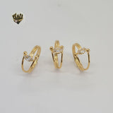 (1-3111) Gold Laminate - Zircon Adjustable Ring - BGF - Fantasy World Jewelry