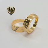 (1-3151-1) Gold Laminate -Classic Ring w/CZ - BGO - Fantasy World Jewelry