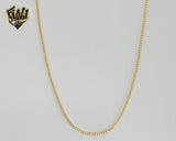 (1-1501) Gold Laminate - 1mm Box Link Chain - BGF