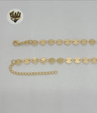 (MNECKL-03) Gold Laminate - Charms Necklace - 16" - BGF - Fantasy World Jewelry