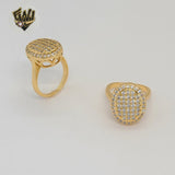 (1-3179-1) Laminado de Oro - Anillo Zircon - BGO