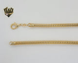(1-1588) Gold Laminate - 6mm Round Mesh Link Chain - BGF