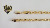(1-0502) Gold Laminate Bracelet -6mm Rolo Link Bracelet- 7.5"- BGF - Fantasy World Jewelry