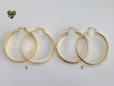 (1-2739-1) Gold Laminate Hoops - BGO - Fantasy World Jewelry