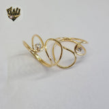 (1-3104-3) Gold Laminate - Double Ring w/Stone - BGF - Fantasy World Jewelry