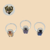 (2-5109) 925 Sterling Silver - Zircon Ring - Fantasy World Jewelry