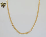 (1-1903) Gold Laminate - 3mm Flat Mariner Link Chain - BGF