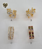 (1-2953) Gold Laminate Hoops - BGO - Fantasy World Jewelry