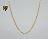 (1-1652) Gold Laminate - 2mm Alternative Marine Link Chain - BGF - Fantasy World Jewelry