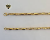 (4-3185) Stainless Steel - 4mm Alternative Link Chain. - Fantasy World Jewelry