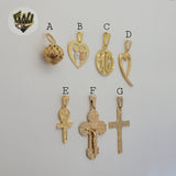 (1-2161) Gold Laminate Pendants - BGO