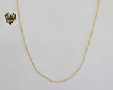 (1-1594) Gold Laminate - 1mm Balls Link Chain - BGF