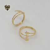 (1-3048) Gold Laminate - Triple Ring - BGF - Fantasy World Jewelry