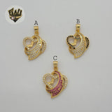 (1-2427) Gold Laminate Pendants - BGO