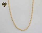 (1-1526) Gold Laminate - 3mm Balls Chain - BGF