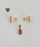 (1-6317) Gold Laminate - Zircon Stone Set - BGF - Fantasy World Jewelry