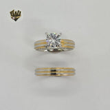 (4-0096-1) Stainless Steel - Wedding Rings. - Fantasy World Jewelry