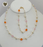 (1-6172) Gold Laminate - Beads Set - BGO - Fantasy World Jewelry