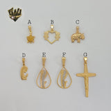 (1-2076) Colgantes Laminado Oro - BGF