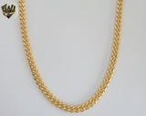 (1-1797-1) Laminado de oro - Cadena de eslabones curvos de 6,5 mm - BGF