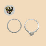 (2-5243) 925 Sterling Silver - Wedding Ring - Fantasy World Jewelry