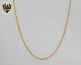 (1-1801) Gold Laminate - 2.5mm Alternative Figaro Link Chain - BGF