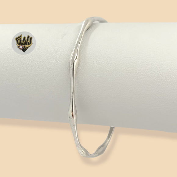 (2-0679) 925 Sterling Silver - 3.5mm Open Bangle- 2.1/2